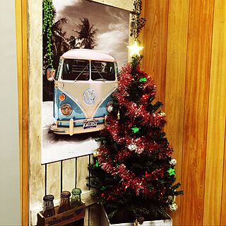 部屋全体/クリスマスツリー/セリア/ワーゲンバス/DIY...などのインテリア実例 - 2016-12-18 21:26:51