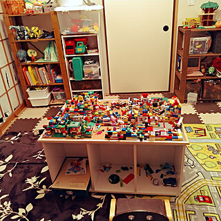 部屋全体/子供部屋&キッズスペース/LEGOスペース/LEGO台/子供部屋...などのインテリア実例 - 2020-02-02 18:02:52