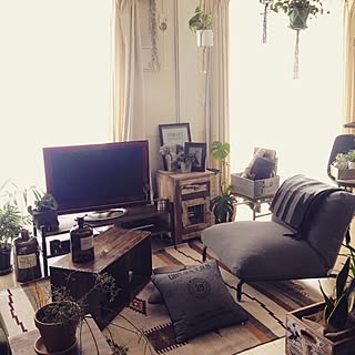 部屋全体/heeさんステンシル☺︎/観葉植物/ACME FURNITURE/ジャーナルスタンダードファニチャー...などのインテリア実例 - 2016-02-03 10:58:53