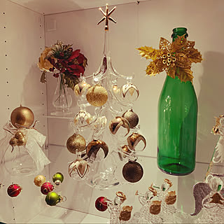 パリーゼ/ガラスのツリー/クリスマスディスプレイ/クリスマスツリー/食器棚...などのインテリア実例 - 2021-11-09 22:09:57