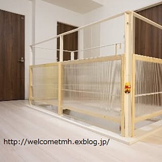 DIY/階段/子供/転落防止/ボリカーボネート板のインテリア実例 - 2015-11-26 06:52:32