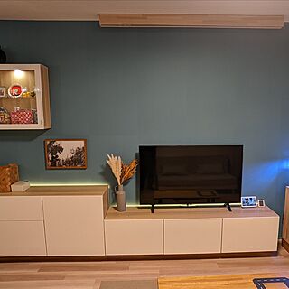 テレビ周りの収納/IKEA/BESTA/LEDテープライトのインテリア実例 - 2023-05-18 03:55:59