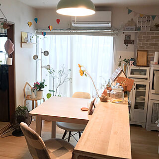 部屋全体/花のある暮らし/植物のある暮らし/ダイニングテーブル/IKEA...などのインテリア実例 - 2018-05-28 17:37:13