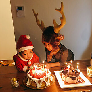 大胆なデコレーション/シフォンケーキ 手作り/友達の家/メリークリスマス/素敵なクリスマスを...などのインテリア実例 - 2019-12-23 02:16:41