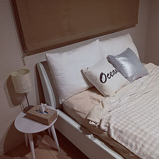 ベッド周り/カフェ風/IKEA/自由設計/クロス...などのインテリア実例 - 2019-07-12 23:45:08