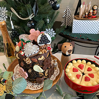 クリスマス/クリスマスケーキ デコ/SHEIN/クリスマス雑貨/ナッツ...などのインテリア実例 - 2022-12-24 15:30:34