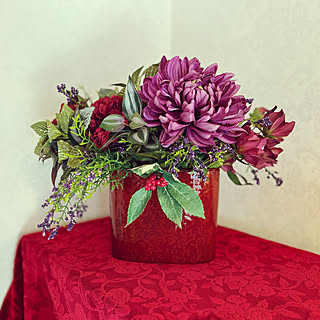 赤い花瓶のインテリア実例 Roomclip ルームクリップ