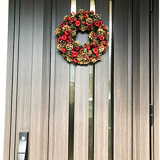 クリスマスリース/玄関/入り口のインテリア実例 - 2020-11-20 15:05:03