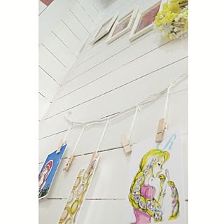 壁/天井/ダイソーリメイク/DIY/ペイント壁/RCの出会いに感謝♡...などのインテリア実例 - 2017-06-06 08:24:20