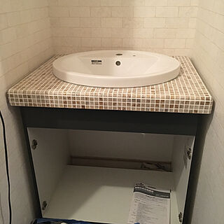 二階の洗面所/ウッドワンの洗面台/バス/トイレのインテリア実例 - 2021-03-26 21:15:47