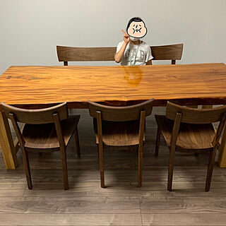 けやき一枚板/机/DIY/無垢材テーブル/一生ものの家具のインテリア実例 - 2020-06-27 22:10:31