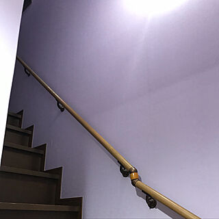 階段/階段の壁/廊下の天井/廊下の壁/紫の壁紙...などのインテリア実例 - 2019-03-30 08:08:39