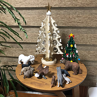 木製ツリー/動物フィギュア/Schleich/シュライヒ/クリスマス...などのインテリア実例 - 2022-11-30 07:23:34