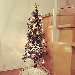 壁/天井/お値段以上♡/ニトリのクリスマスツリー♡/クリスマスツリー/ニトリのインテリア実例 - 2015-11-05 06:10:52