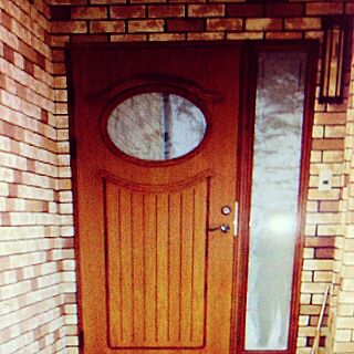 玄関/入り口/北欧/スウェーデン木製断熱玄関ドア/ナチュラルカントリーのインテリア実例 - 2015-03-12 11:48:07