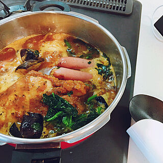 料理/バターチキンカレー/普通の家/出会いに感謝です♡/写真がうまく撮れるようになりたい♡...などのインテリア実例 - 2021-07-18 17:43:26