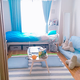 一人暮らし 青のレイアウト おしゃれなインテリアコーディネートの実例 Roomclip ルームクリップ