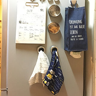 キッチン/冷蔵庫の横/イルーシー雑貨/無印良品雑貨/IKEA 雑貨...などのインテリア実例 - 2018-09-14 20:03:17
