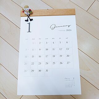 来年のカレンダー♡/木製カレンダー/creema/また１つお気に入りが増えました♡/北欧インテリア...などのインテリア実例 - 2023-11-05 09:30:53