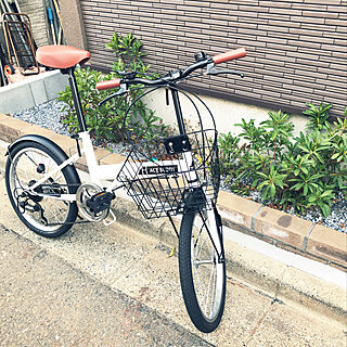 小さな花壇/折りたたみ自転車/新商品買ったよ！/玄関/入り口のインテリア実例 - 2019-03-14 07:43:49