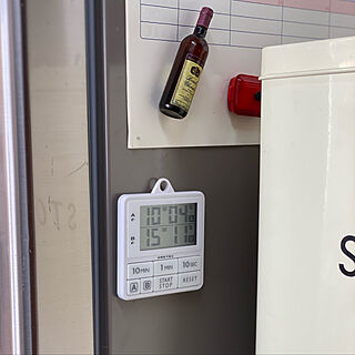 冷蔵庫横/タイマー/ドリテック キッチンタイマーのインテリア実例 - 2021-02-06 08:41:30