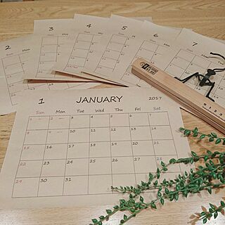 カレンダー 手作りカレンダーのおしゃれなアレンジ 飾り方のインテリア実例 Roomclip ルームクリップ