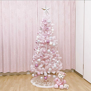 ピンク/クリスマスツリー/Francfranc/ベッド周りのインテリア実例 - 2019-03-07 23:34:27