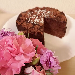 机/チョコレートケーキ/ケーキ/ホームメイド/homemadeのインテリア実例 - 2020-05-11 00:06:24