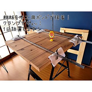 棚/棚DIY/杉材/作成途中/カフェ板...などのインテリア実例 - 2022-09-28 15:53:16