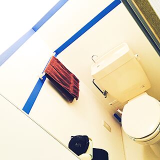 バス/トイレ/マスキングテープ　壁/ぬいぐるみ/一人暮らしのインテリア実例 - 2016-02-24 00:52:37