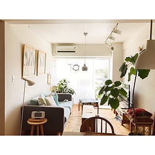 部屋全体/いいね&フォローありがとうございます☆/グリーンのある暮らし/北欧xDIY/マンションインテリア...などのインテリア実例 - 2017-07-07 06:54:19