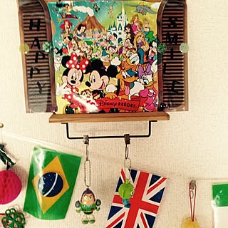 ディズニー コルクボードのおしゃれなインテリア 部屋 家具の実例 Roomclip ルームクリップ
