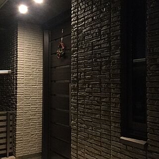 玄関/入り口/クリスマス/シンプル/ダインコンクリートのインテリア実例 - 2015-12-02 22:36:11