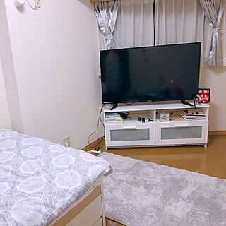 部屋全体/6畳1K/1K 1人暮らし/IKEAのテレビ台/IKEA...などのインテリア実例 - 2018-06-04 00:19:18