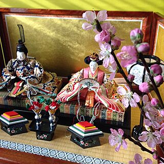 桃の花/ひな祭り/正絹のインテリア実例 - 2017-02-19 20:43:17