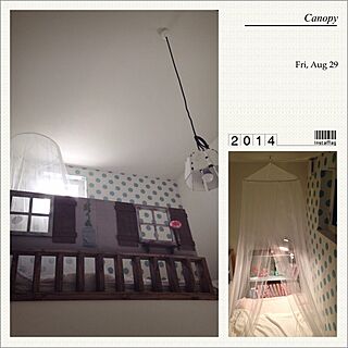 ベッド周り/IKEA/天蓋/LOFT/Canopy...などのインテリア実例 - 2014-08-30 09:48:05