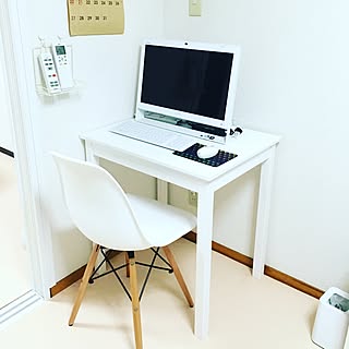 パソコンスペース/2DK/モノトーン/IKEA/楽天で買ったもの...などのインテリア実例 - 2016-03-03 21:51:49