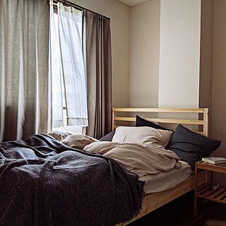 ベッド周り/IKEA/一人暮らし/北欧/無印良品のインテリア実例 - 2021-05-30 14:57:57