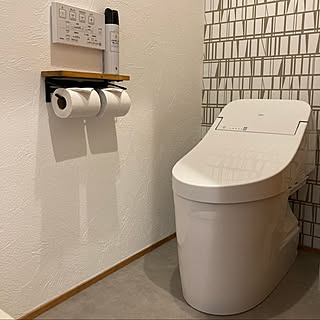 サンゲツ壁紙/サンゲツクッションフロア/漆喰/バス/トイレのインテリア実例 - 2021-06-30 23:14:56