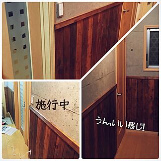 壁/天井/廊下/玄関/DIY/壁紙屋本舗...などのインテリア実例 - 2016-05-05 23:00:21