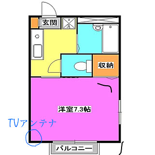 間取り/間取り図/6畳/7畳/1K...などのインテリア実例 - 2019-12-30 01:11:39