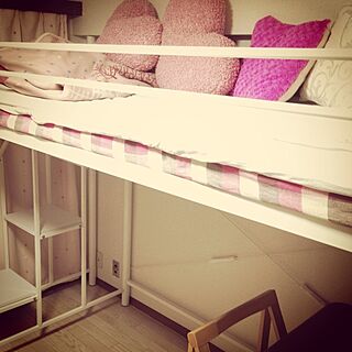 ベッド周り/Pink/loft bedのインテリア実例 - 2013-08-18 09:25:17