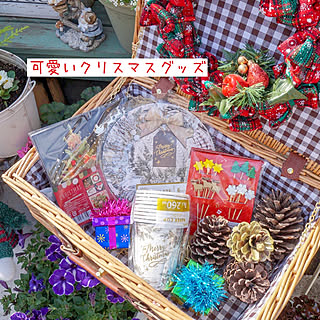 クリスマス/クリスマス飾り/クリスマス雑貨/セリア購入品/ガーデニング日和...などのインテリア実例 - 2019-11-17 20:35:10