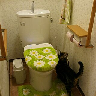 バス/トイレ/トイレマット/バリアフリー/手すり/花柄...などのインテリア実例 - 2016-10-19 00:49:59