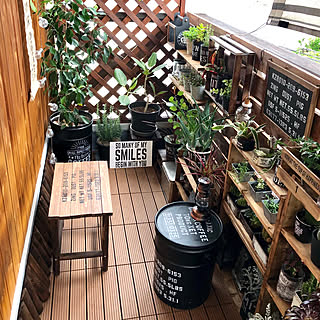 ラティスフェンス ベランダ改造のインテリア実例 Roomclip ルームクリップ