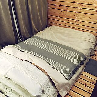 ベッド周り/DIY/ホームセンター/色数少なめ/IKEAのインテリア実例 - 2016-12-16 01:23:00
