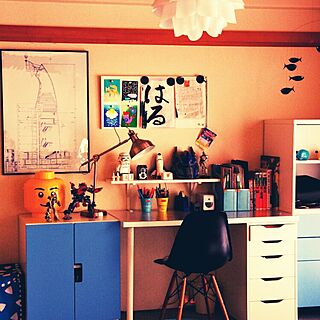 岡本太郎/小学生男子の部屋/IKEA/子供部屋/子供部屋男の子...などのインテリア実例 - 2016-07-23 11:19:18