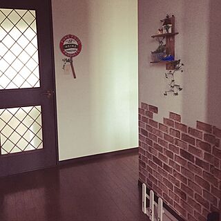 玄関/入り口/DIY/セリアのインテリア実例 - 2017-07-19 08:29:44