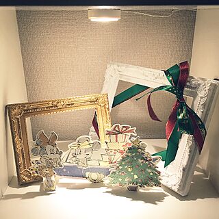 棚/クリスマス雑貨/クリスマスディスプレイ/DIY/Francfranc...などのインテリア実例 - 2016-12-23 21:08:55