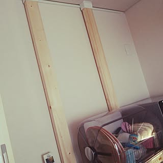 キッチン/こどもと暮らす。/コンセントを隠す/背面収納DIY/作り途中...などのインテリア実例 - 2016-06-27 08:47:06